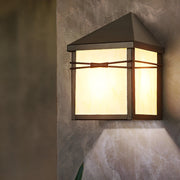 Waterproof Modern Farmhouse House Shape Outdoor LED Porch Wall Lights - Glimvale