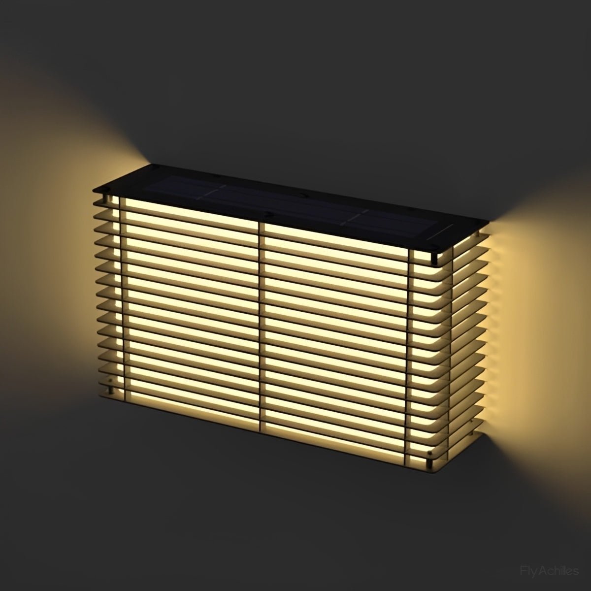 Waterproof Modern Louvered LED Outdoor Wall Light - Glimvale