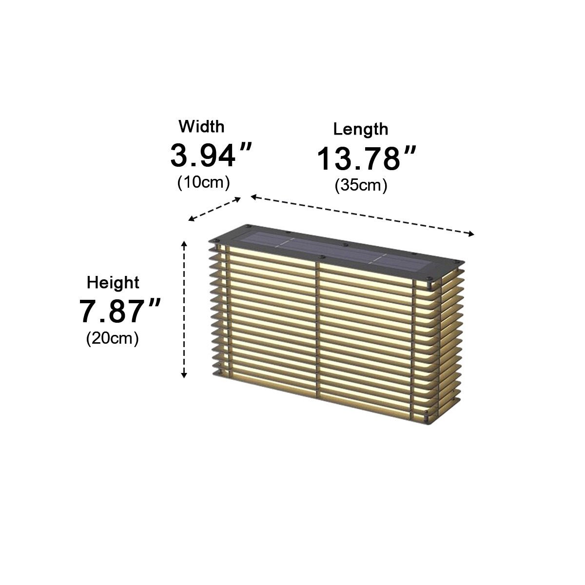Waterproof Modern Louvered LED Outdoor Wall Light - Glimvale