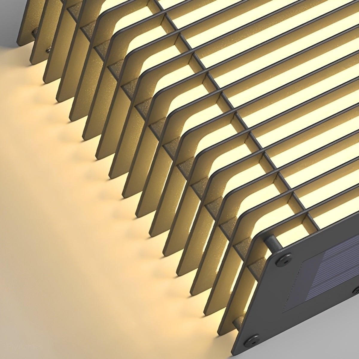 Waterproof Modern Louvered LED Outdoor Wall Light - Glimvale