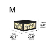 Waterproof Modern Square LED Solar Outdoor Deck Post Lights Pillar Light - Glimvale