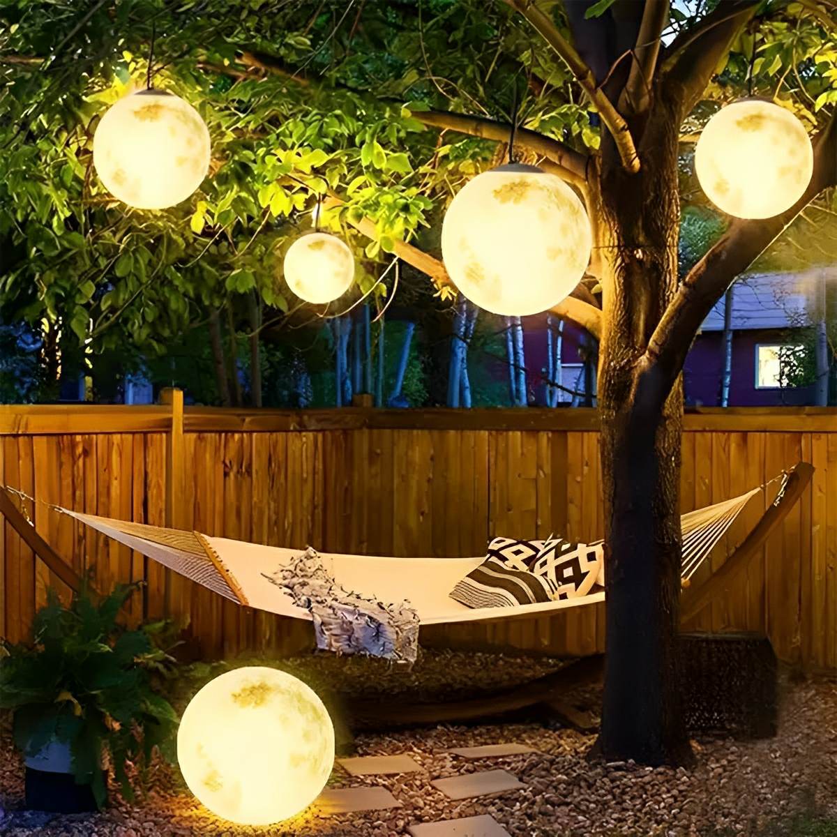 Waterproof Moon Garden Landscape Outdoor Ceiling Lights - Glimvale