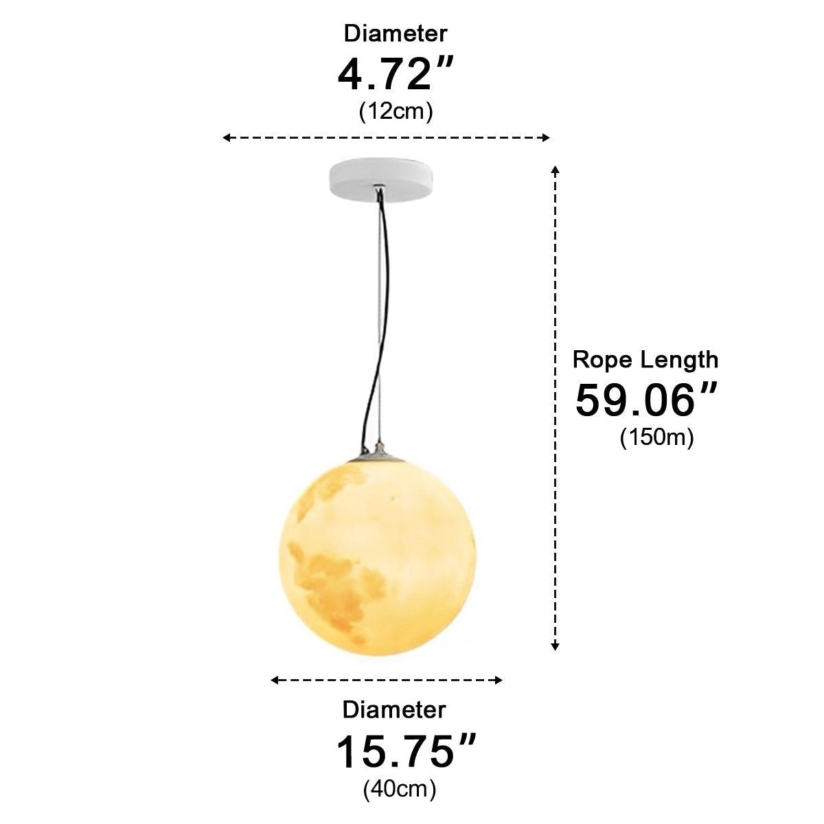 Waterproof Moon Garden Landscape Outdoor Ceiling Lights - Glimvale