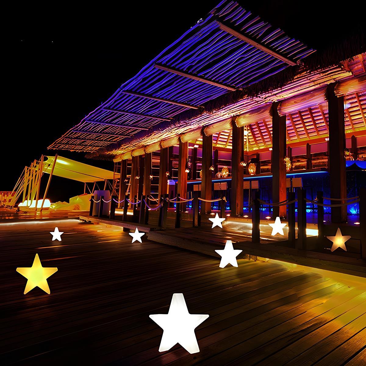 Waterproof Outdoor Christmas Star 16 Color RGB Dimmable LED Pendant Lights - Glimvale