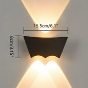 Waterproof Outdoor Up and Down 3 - LED Exterior Wall Washer Lights - Glimvale