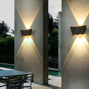 Waterproof Outdoor Up and Down 3 - LED Exterior Wall Washer Lights - Glimvale