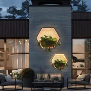 Waterproof Solar LED Outdoor Wall Light Plants Pot - Glimvale