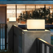 Waterproof Solar Modern Square LED Outdoor Post Lights - Glimvale