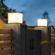 Waterproof Solar Modern Square LED Outdoor Post Lights - Glimvale