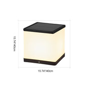 Waterproof Solar Modern Square LED Outdoor Post Lights - Glimvale
