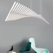 Waves Fishbone Fish Skeleton Strip Stepless Dimming LED Nordic Chandelier Pendant Light - Glimvale