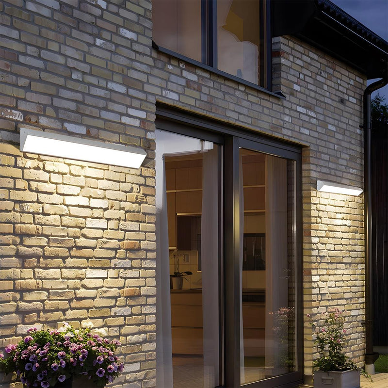 White Waterproof Outdoor LED Strip Lights Porch Light Exterior Wall Lights - Glimvale