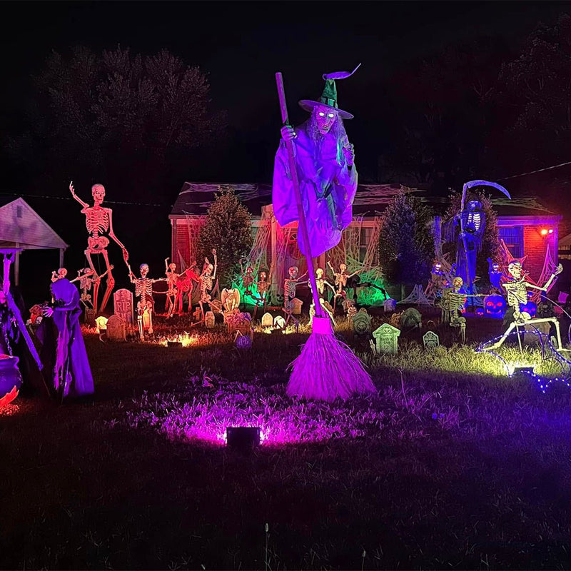 WIFI Smart Halloween Waterproof RGBCW Flood Lights Outdoor Ambient Lighting - Glimvale
